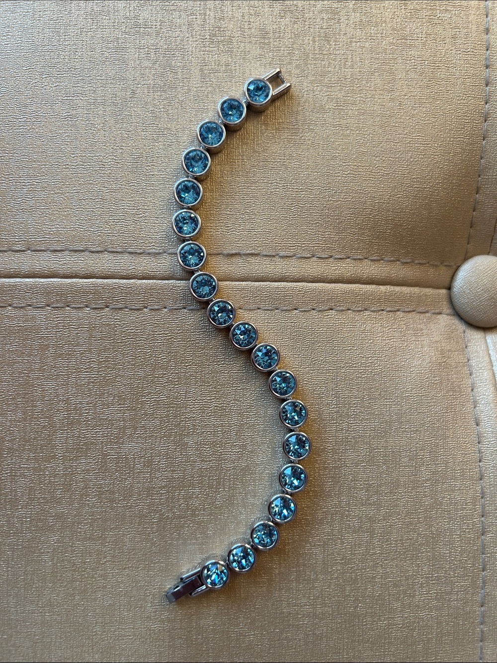 Touchstone Crystal by Swarovski Ice Bracelet Aquamarine